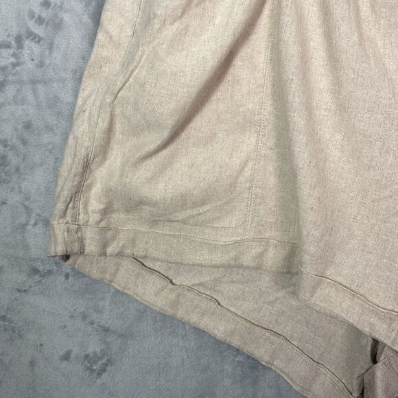 Old Navy Beige Linen Blend Drawstring Shorts Size 3X - Picture 6 of 9